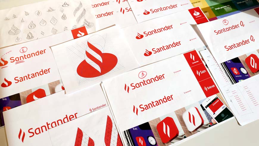 西班牙Santander銀行LOGO設計，改善用戶體驗是王道-2